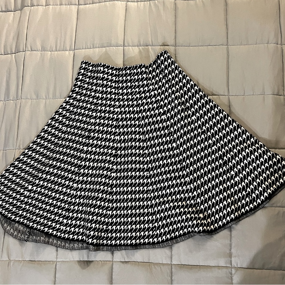 Houndstooth A line mini skirt